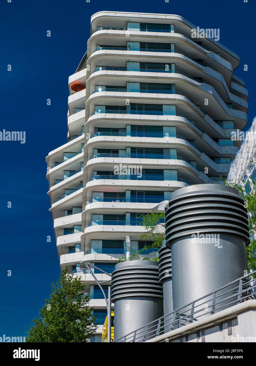 Tour Marco-Polo-Hafencity à Hambourg, Allemagne. Banque D'Images