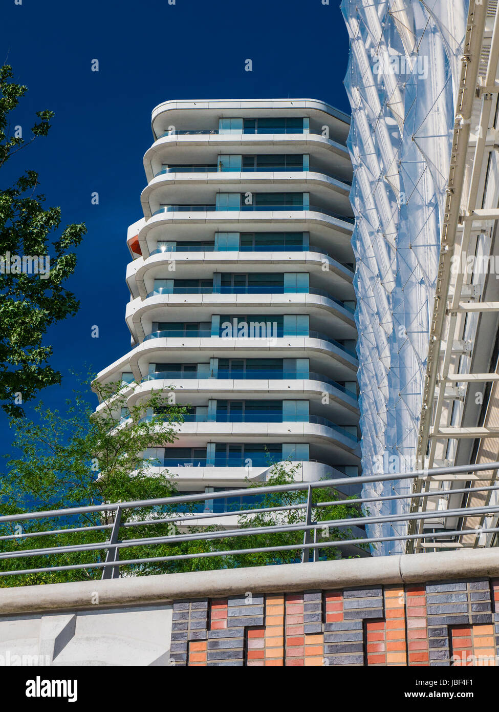 Tour Marco-Polo-Hafencity à Hambourg, Allemagne. Banque D'Images