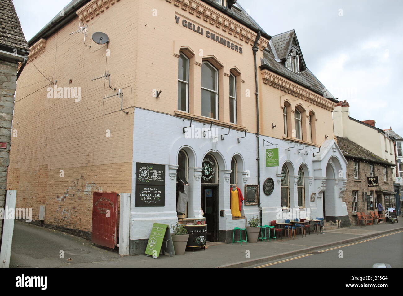 Vieille Bouilloire Shop, rue Large, Hay-on-Wye, Brecknockshire, Powys, Pays de Galles, Grande-Bretagne, Royaume-Uni, UK, Europe Banque D'Images