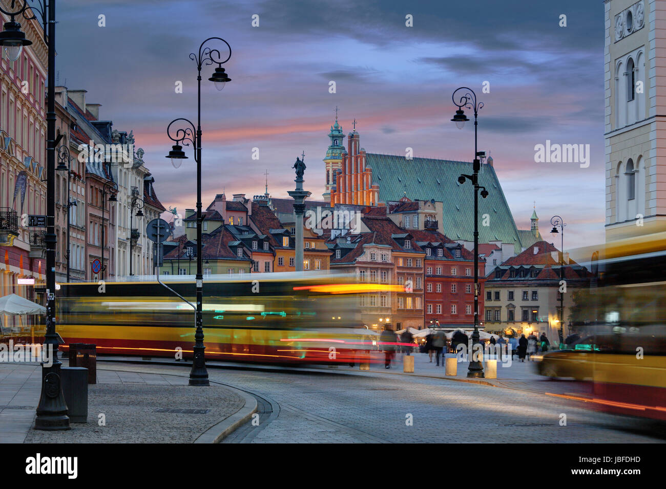 Plac Zamkowy, Warszawa, Pologne Banque D'Images