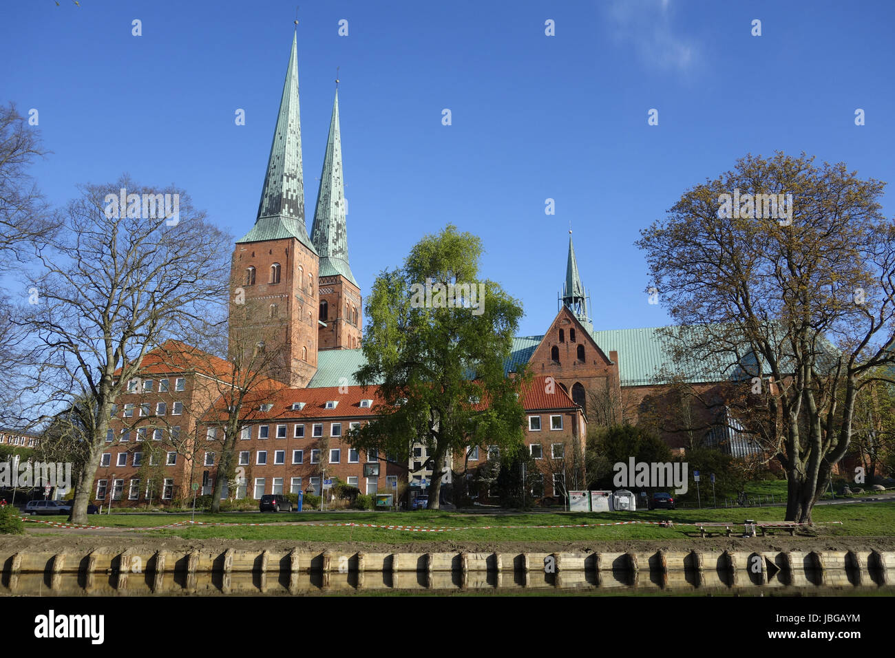 Dom zu lübeck au printemps Banque D'Images