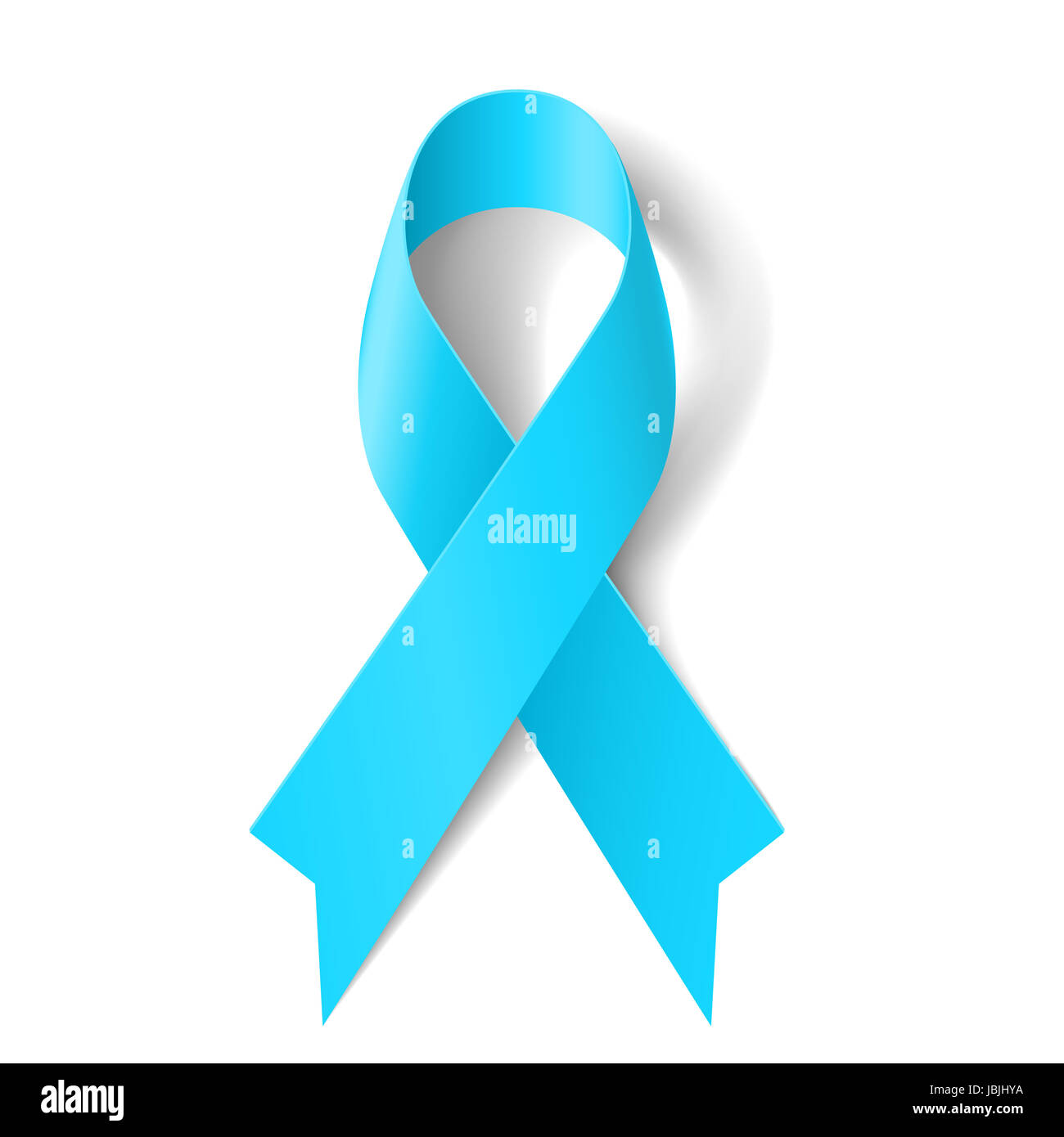 Ruban bleu clair comme symbole de la sensibilisation au cancer de la  prostate, la maladie de Basedow Photo Stock - Alamy