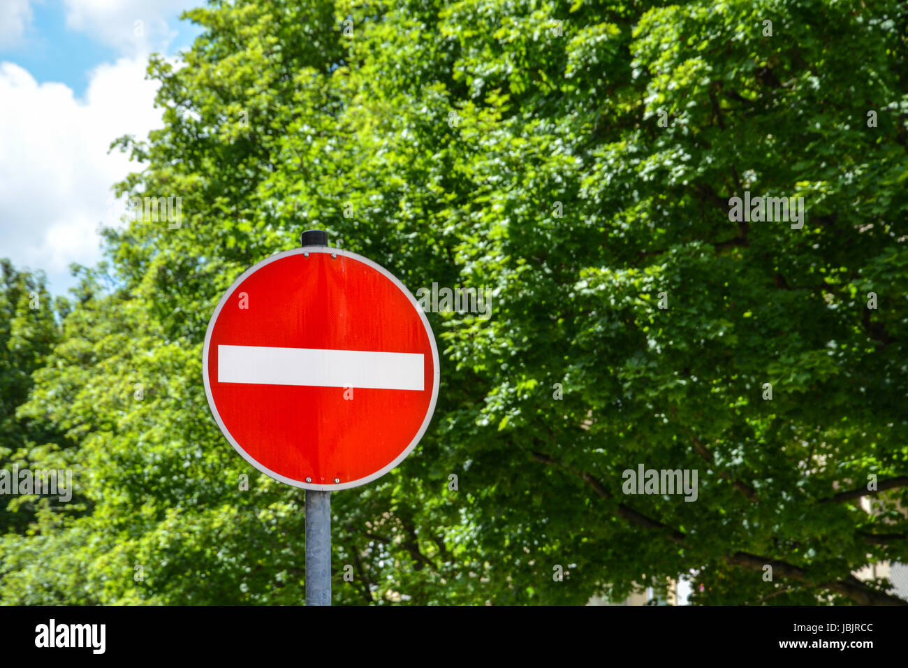 Une façon street sign mauvaise direction Banque D'Images