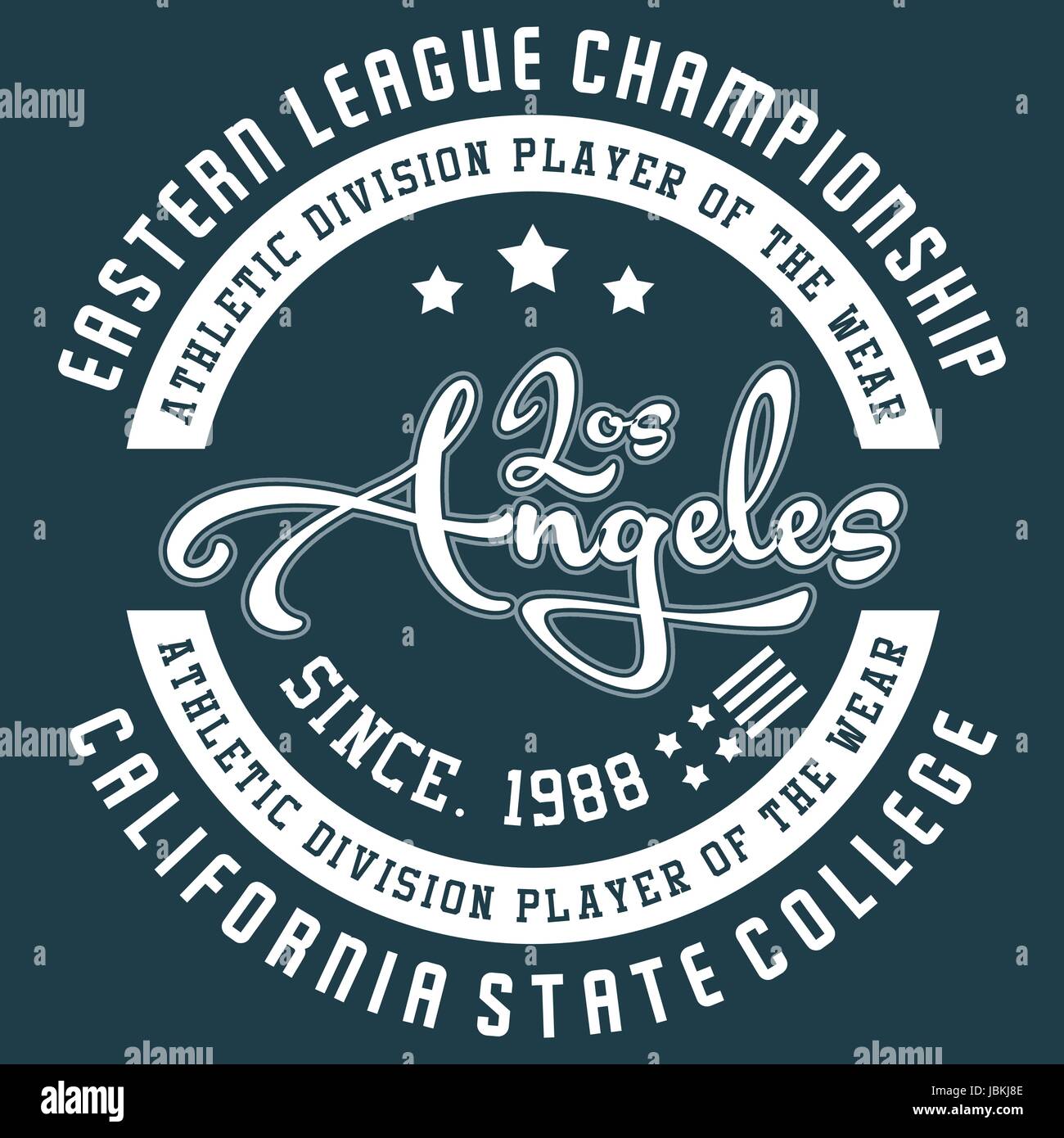 Alphabet Design los angeles Illustration de Vecteur