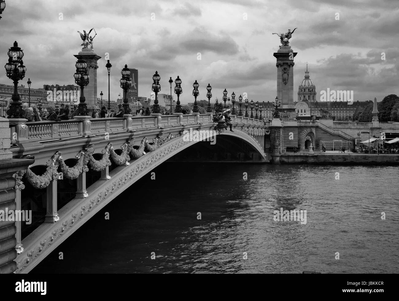 Paris - Pont Alexandre Banque D'Images