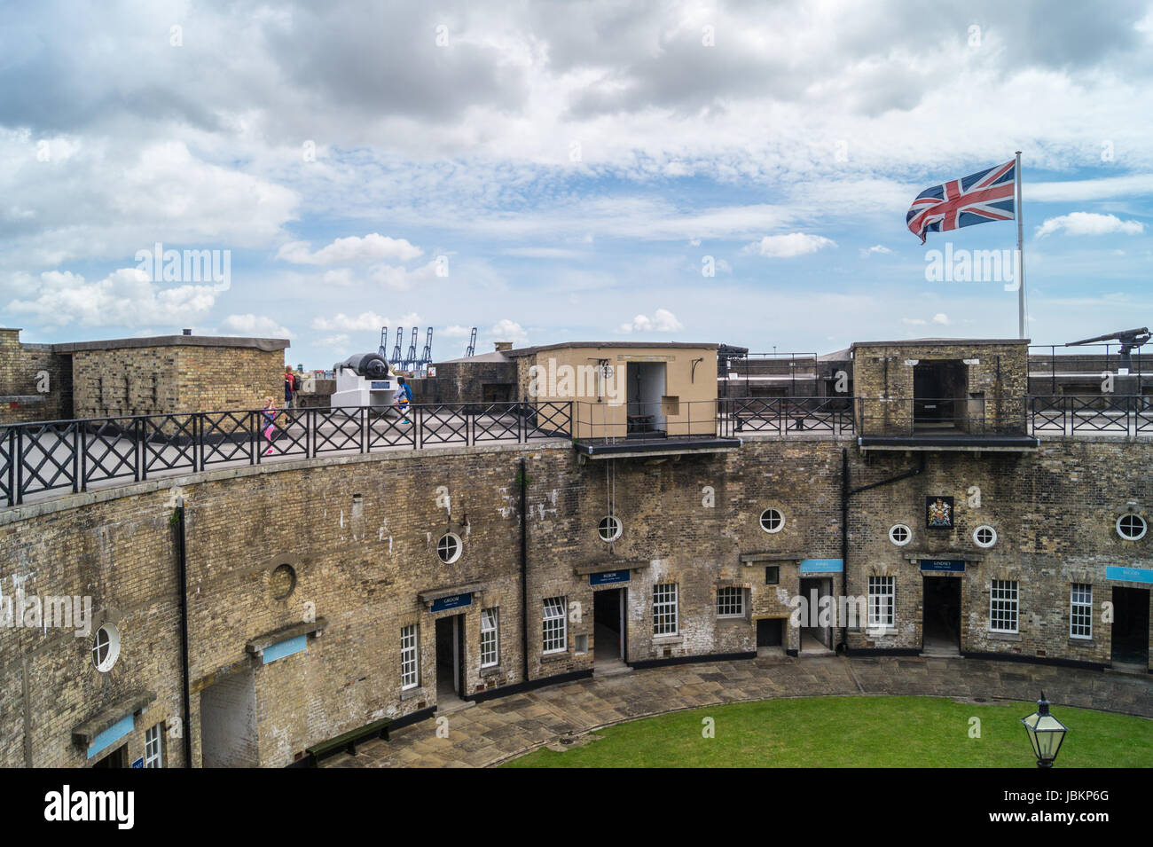 Harwich Redoubt, construit 1808-1811, Harwich, Essex, Angleterre Banque D'Images