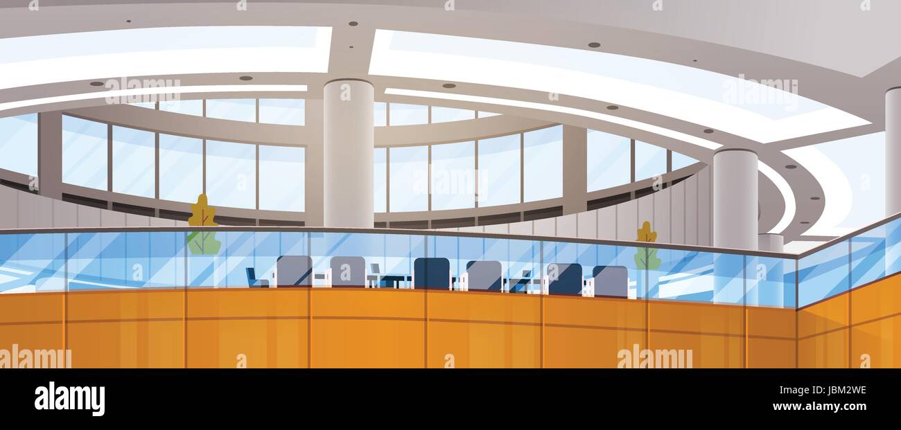 Immeuble de bureaux Centre d'affaires moderne de l'espace de travail de l'intérieur salle de réunion Illustration de Vecteur