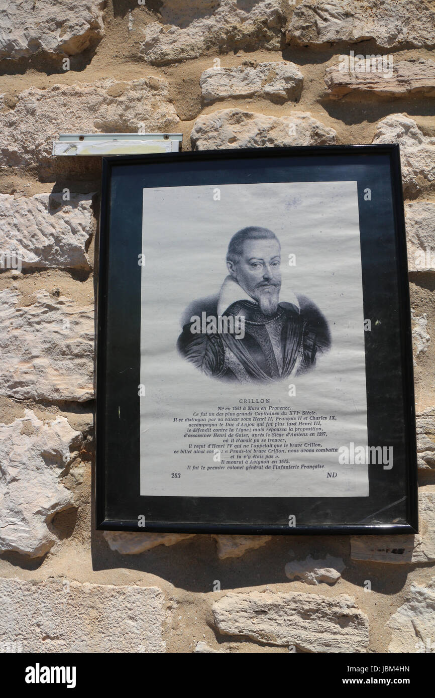 Louis de berton des balbes de crillon Banque de photographies et d