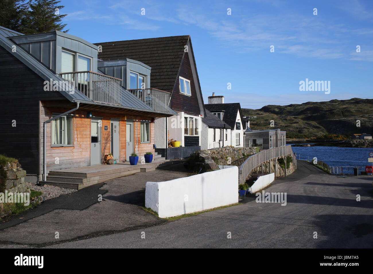 Hôtel kylesku dans les highlands écossais, sur les rives du Loch glendhu l'Ecosse sur la côte nord route 500 Banque D'Images