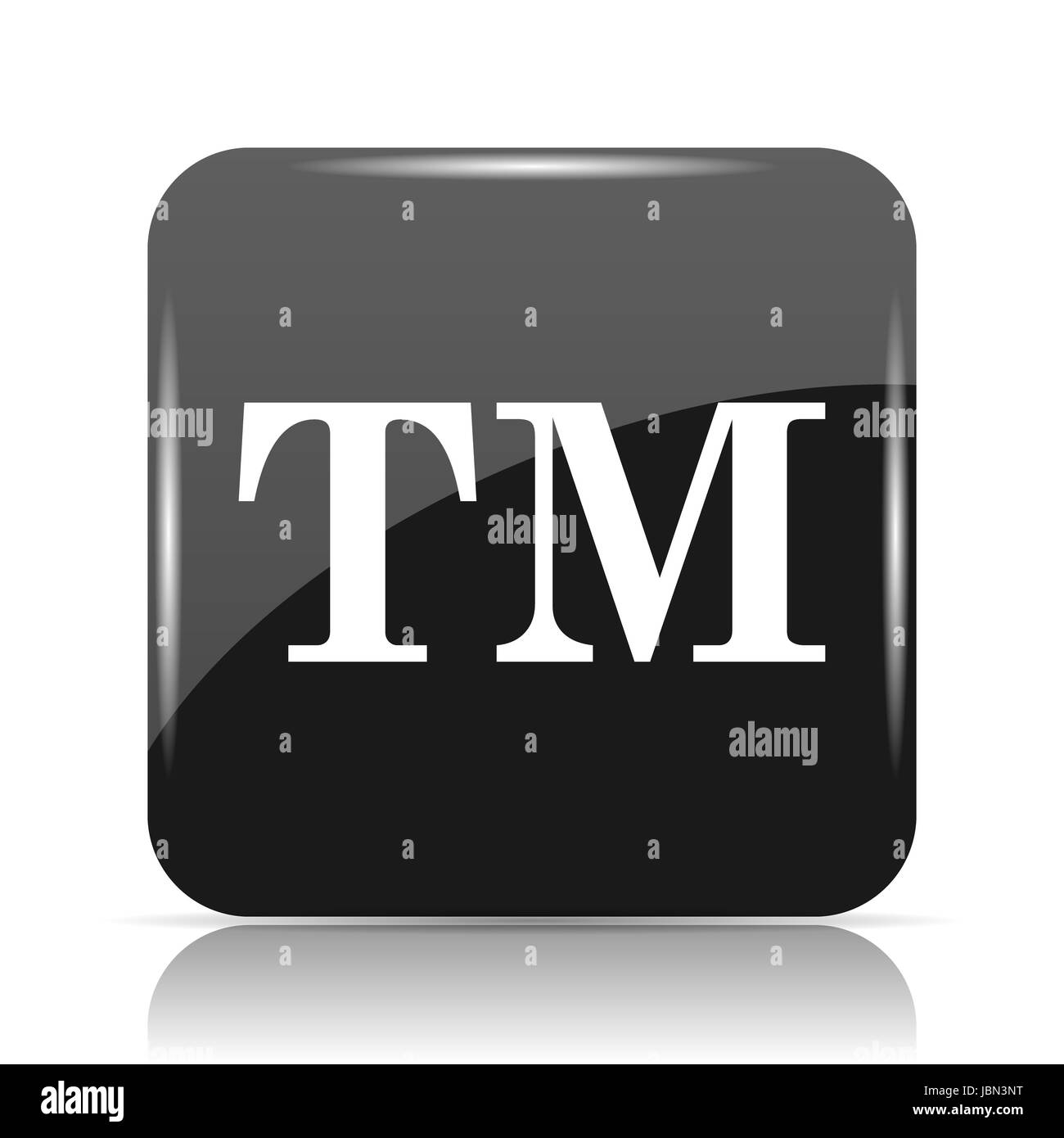 L'icône de la marque. Bouton Internet sur fond blanc. Banque D'Images