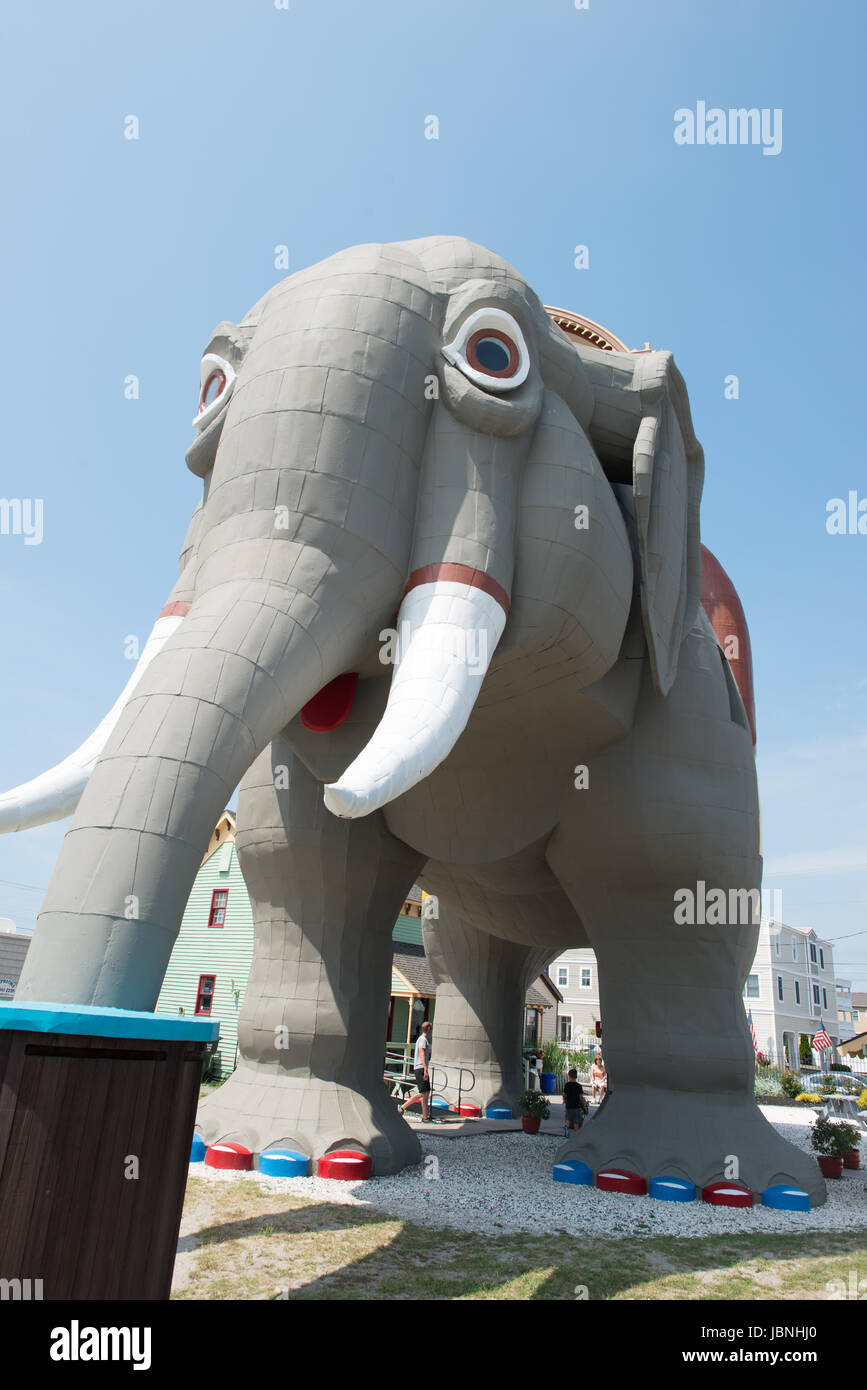 MARGATE, NJ - le 16 août : Lucy l'éléphant le 16 août 2016 Banque D'Images