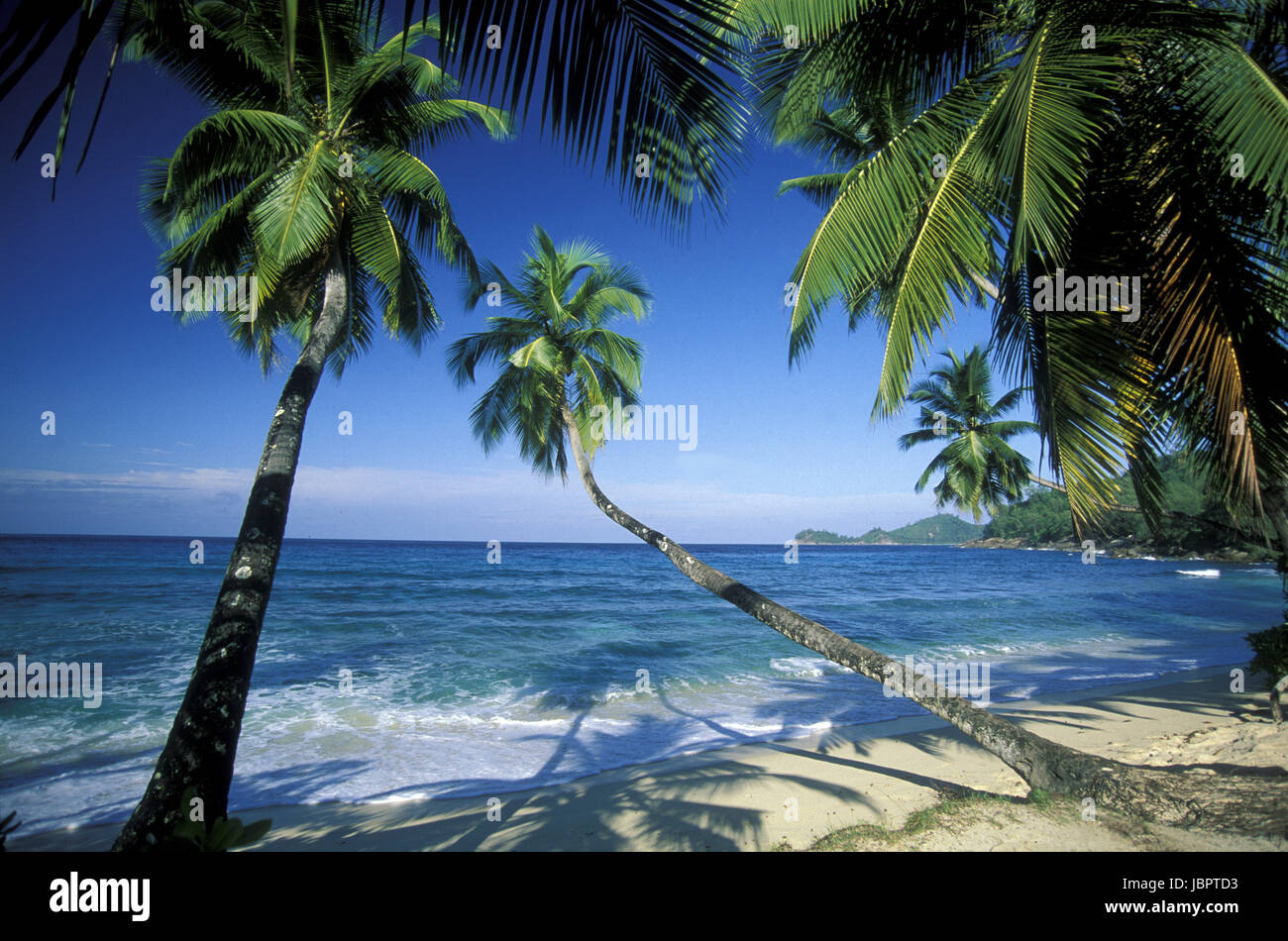 Die Landschaft auf der Insel Mahé auf den Seychellen im Indischen Ozean. Banque D'Images