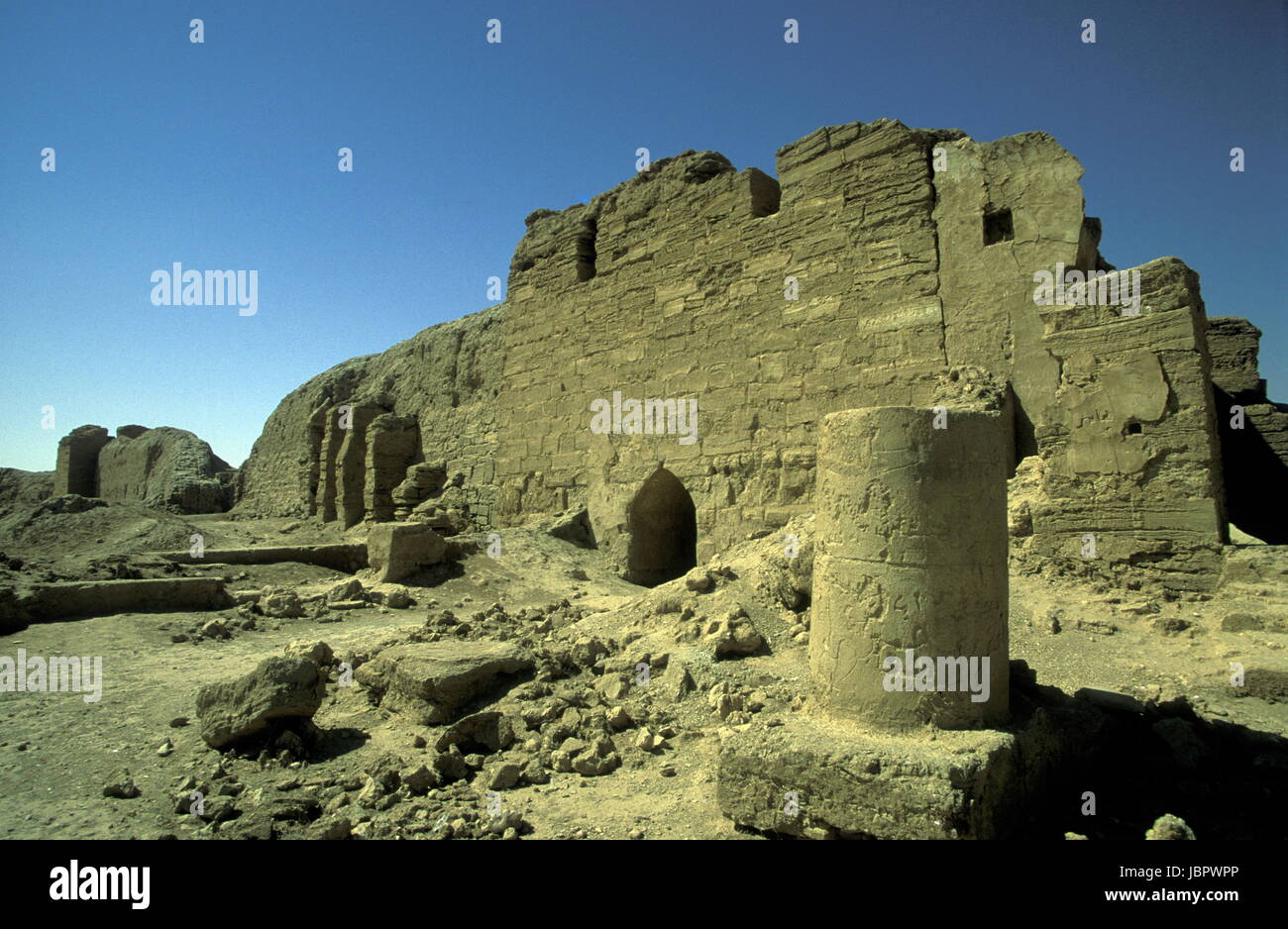 Die Ruinen von Dura Europos suis Euphrate an der Grenze zum Irak im Nordosten von Syrien im Ausland dans Arabien. Banque D'Images