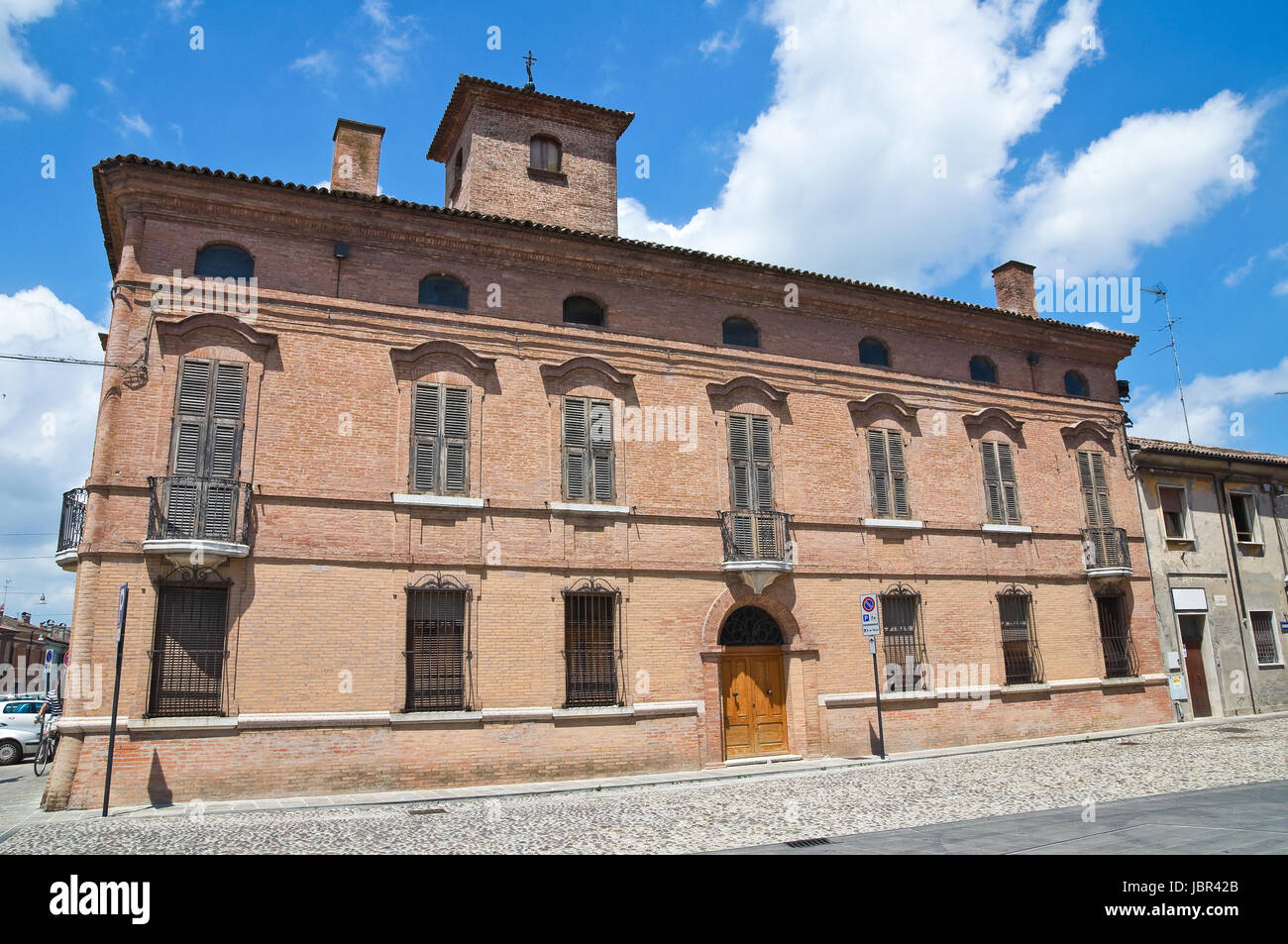 Tura Palace. Comacchio. Emilia-Romagna. L'Italie. Banque D'Images