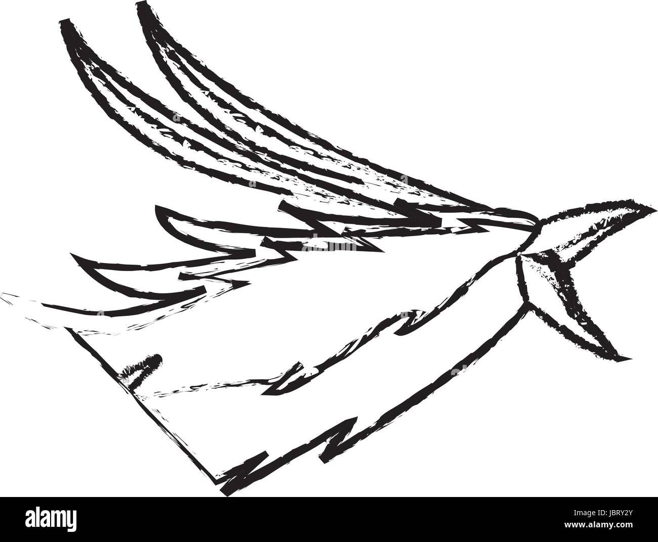 La tête de phoenix bird image magic mythologique Illustration de Vecteur