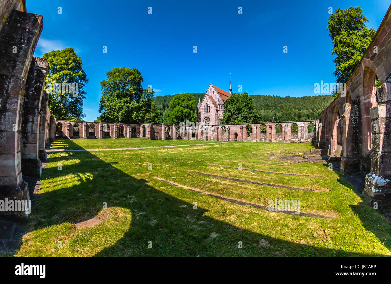 Ruines du monastère de Hirsau en Forêt Noire, en Allemagne également connu sous le nom de Monastère de Saint Pierre et Paul Banque D'Images