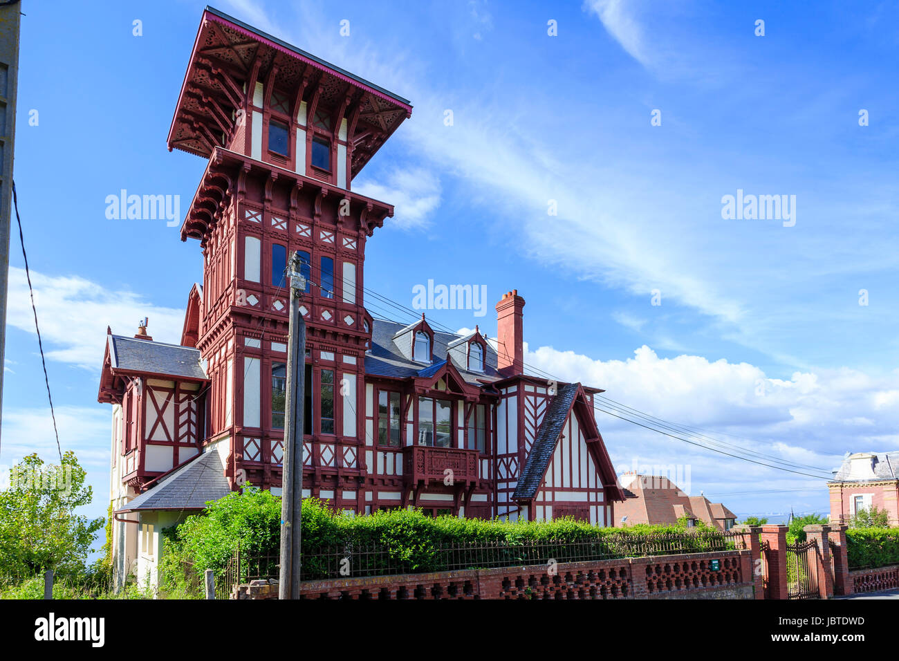 France, Calvados (14), Villers-sur-Mer, villa // France, Calvados, Villers sur Mer, villa Banque D'Images