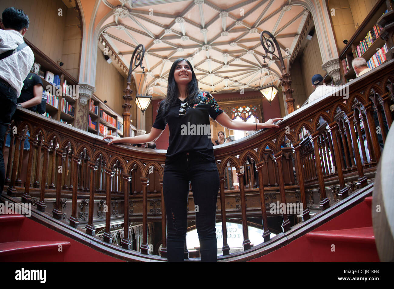 La Livraria Lello & Librairie Irmão à Porto - Portugal Banque D'Images