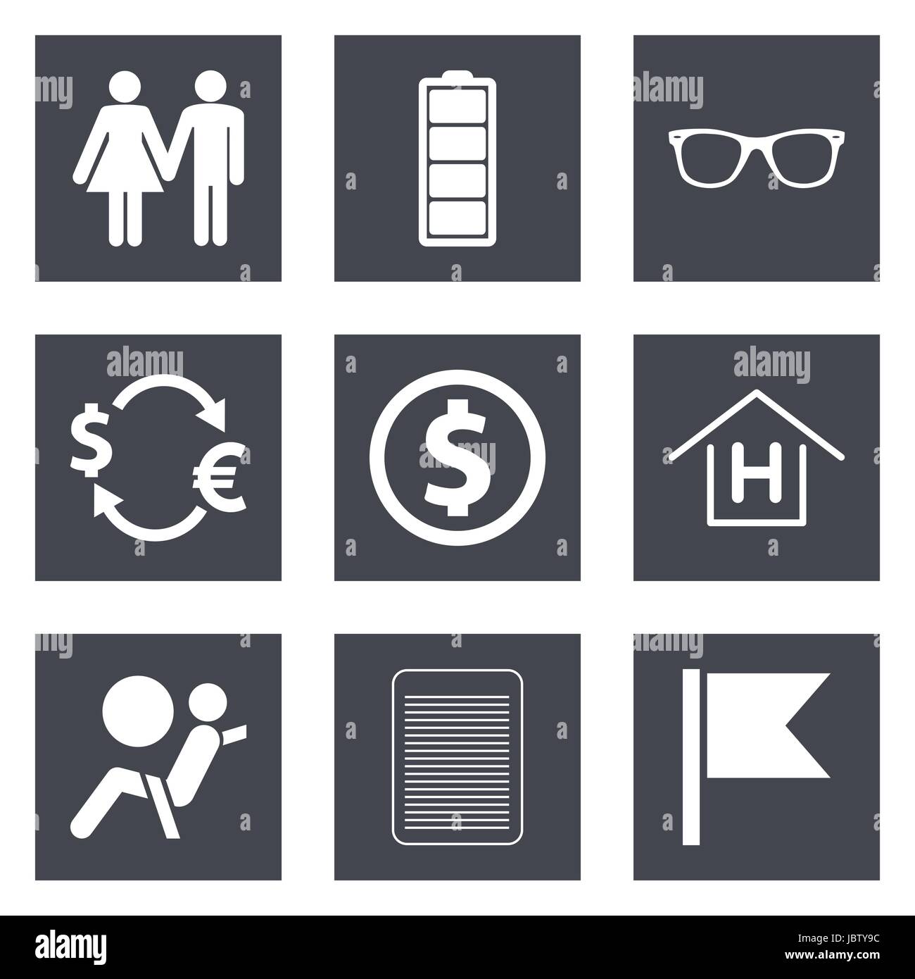Icônes pour la conception Web et d'applications mobiles mis 47. Vector illustration. Illustration de Vecteur
