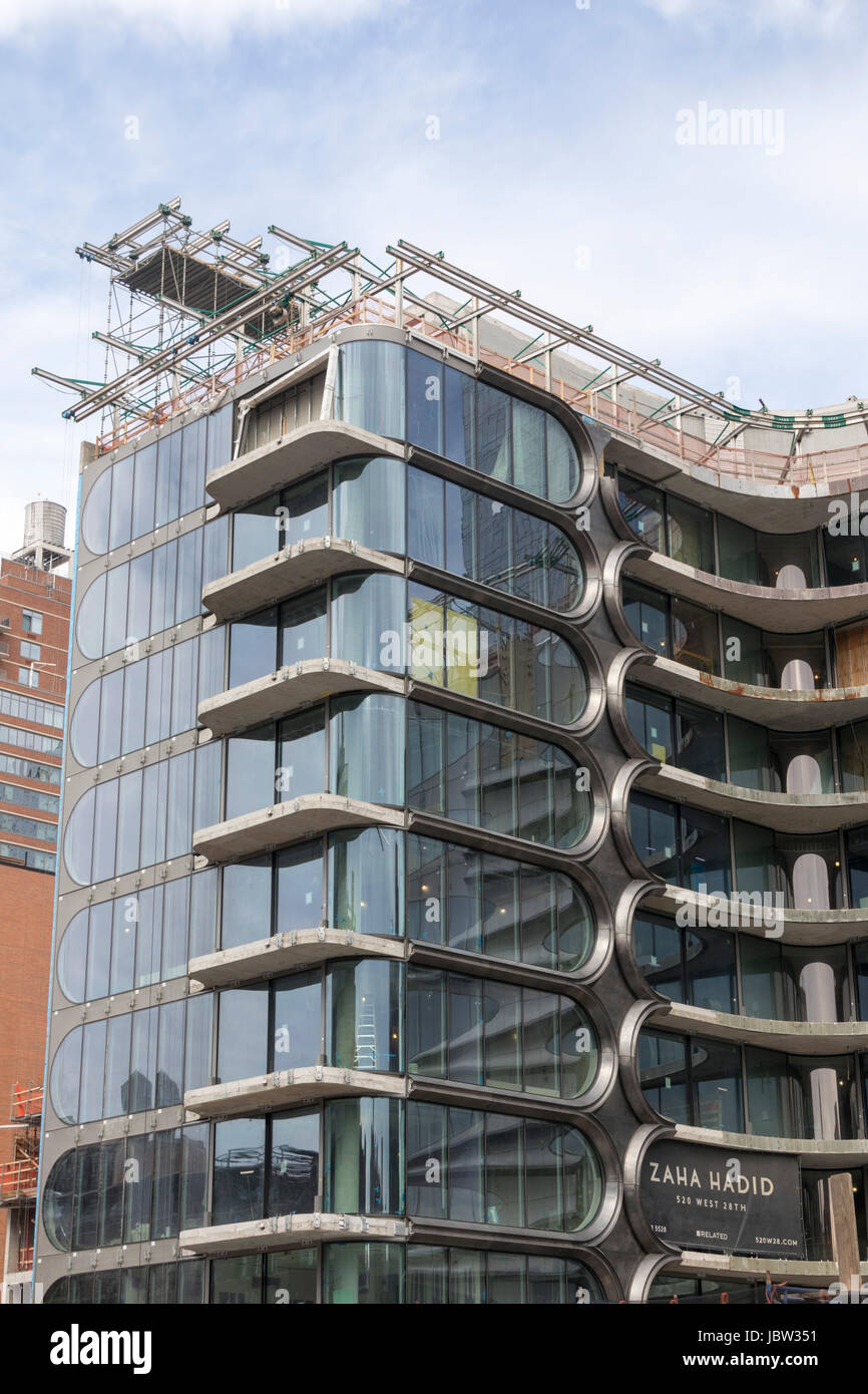 Zaha Hadid apartment building, New York Banque D'Images