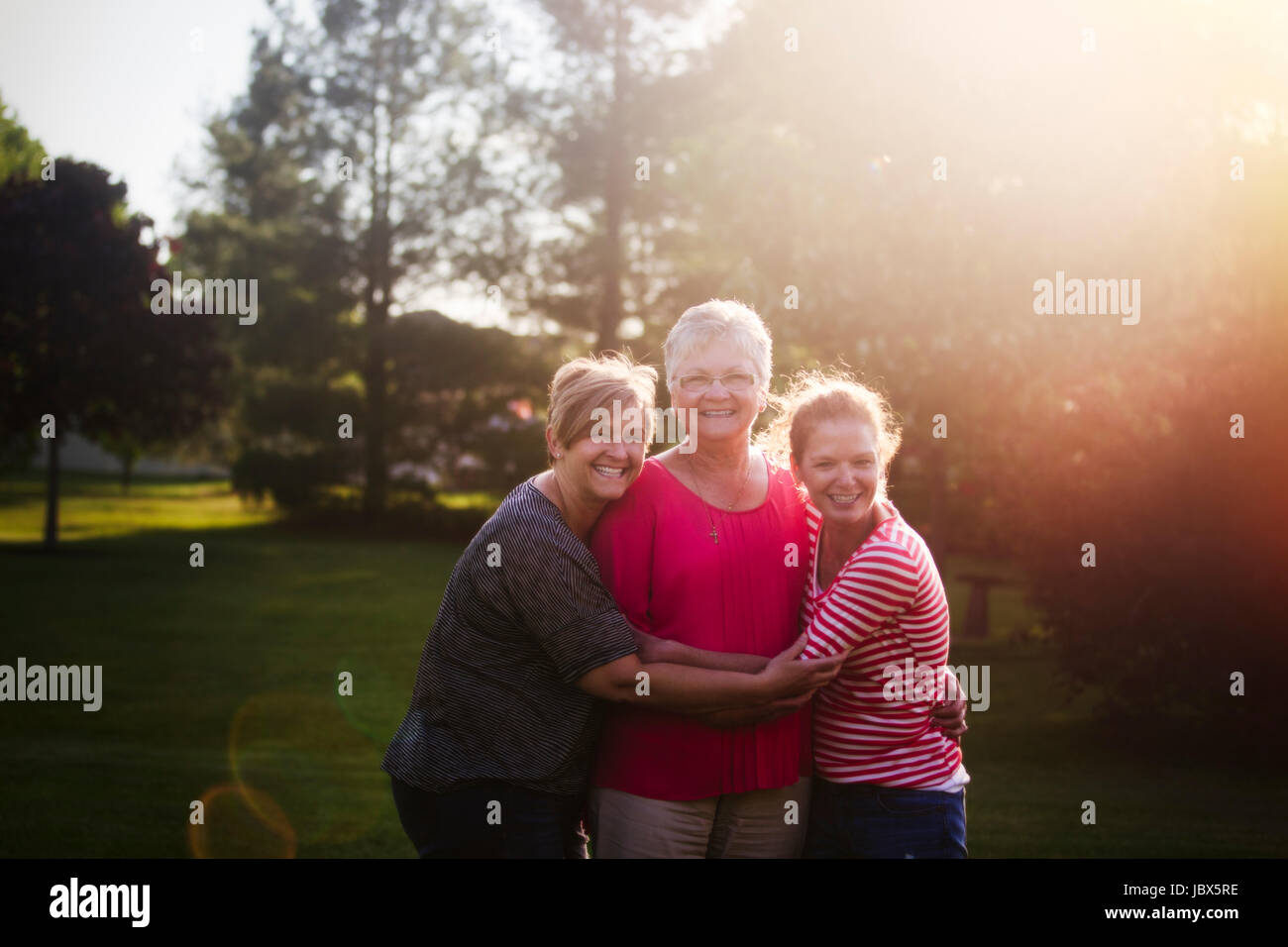 Portrait de mère et filles adultes Banque D'Images