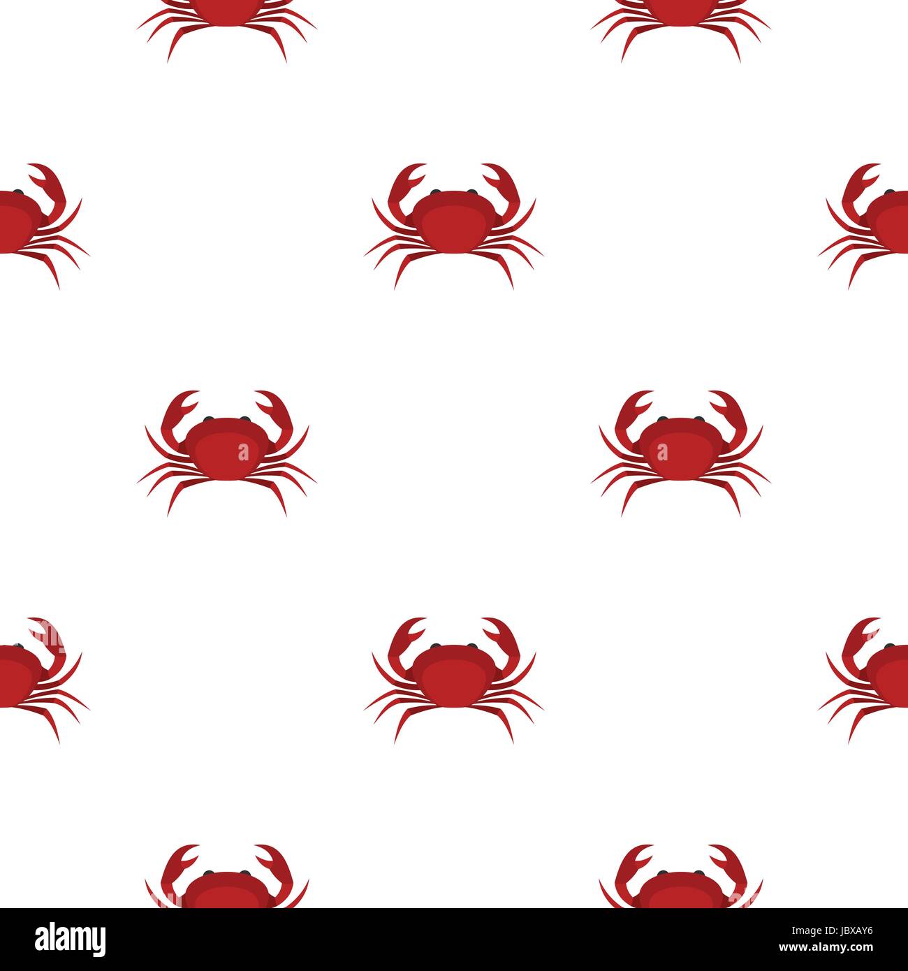 Le crabe royal rouge transparente motif Illustration de Vecteur