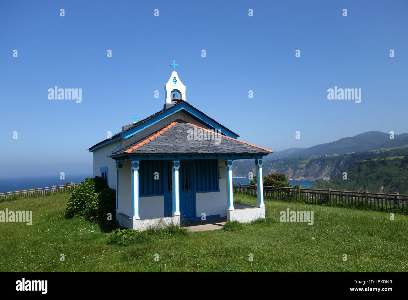 Chapelle de la Regalina, Cadavedo, Asturias, Espagne Banque D'Images