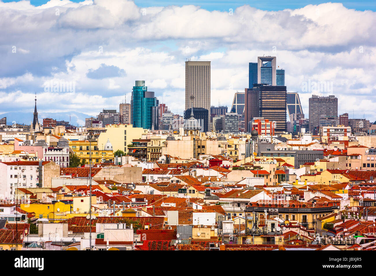 Madrid, Espagne cityscape view. Banque D'Images