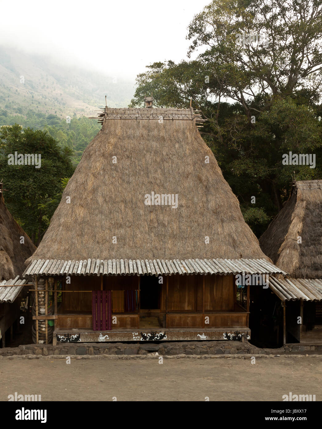 Village traditionnel Bena village sur l'île de Flores en Indonésie Asie Banque D'Images