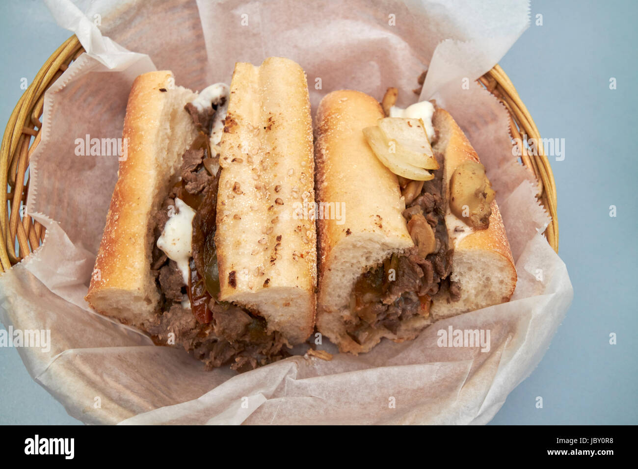 Philadelphia cheesesteak USA Banque D'Images