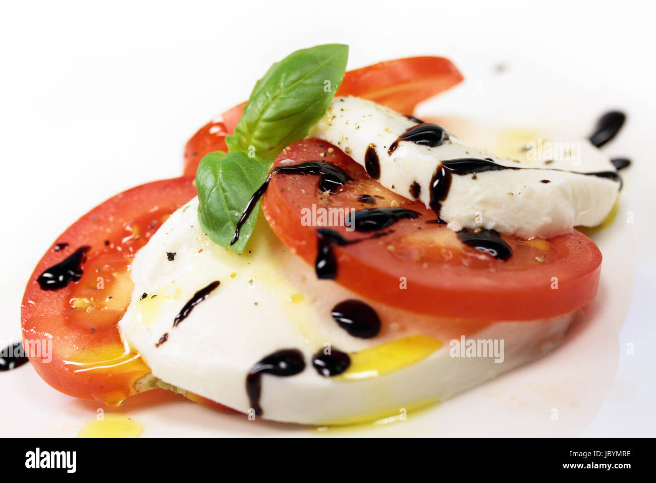 Tomate et mozzarella Banque D'Images