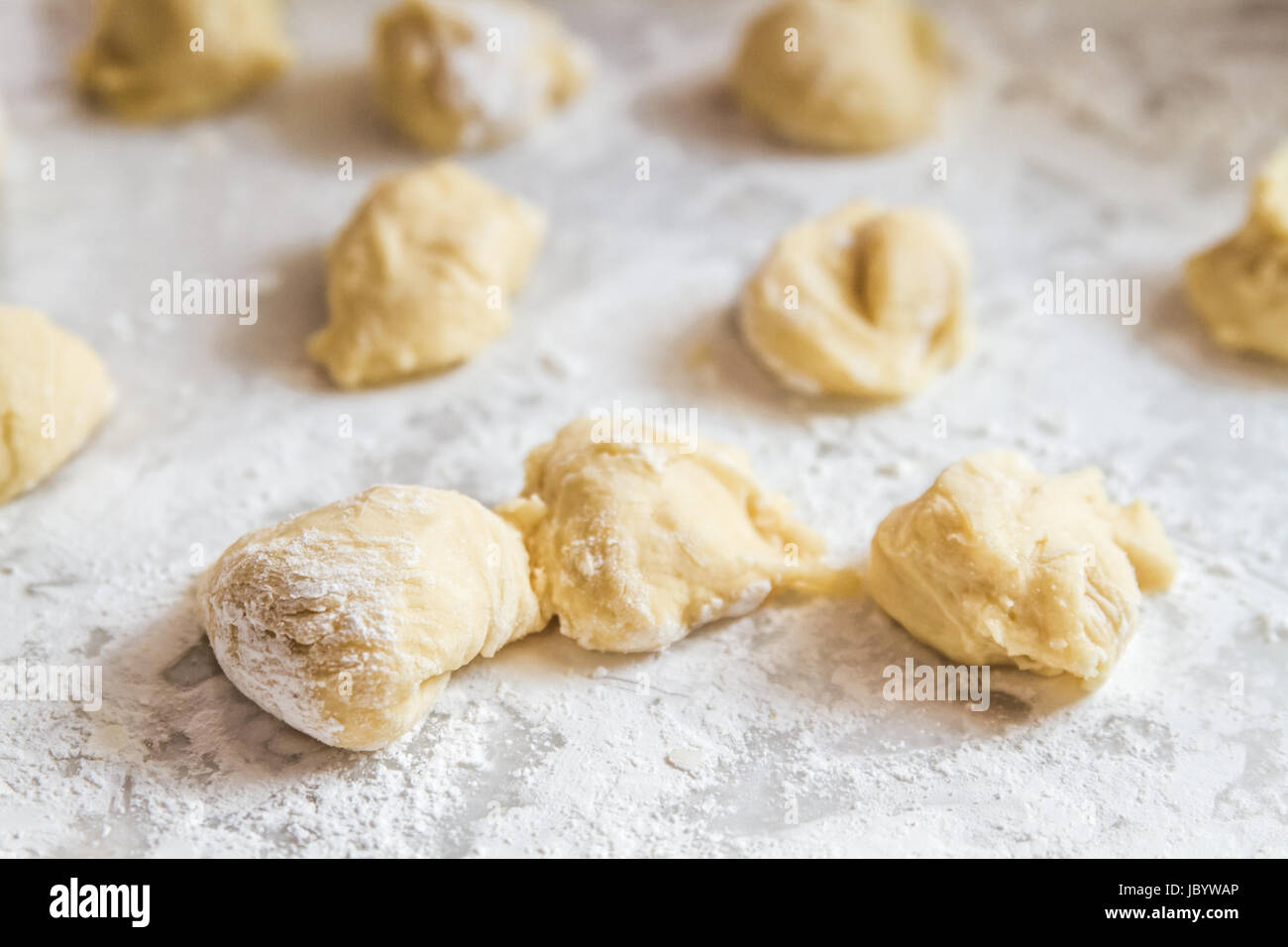 Préparation de Baklava pâte Banque D'Images