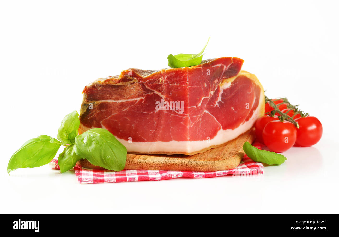 Prosciutto Crudo - jambon sec italien Banque D'Images