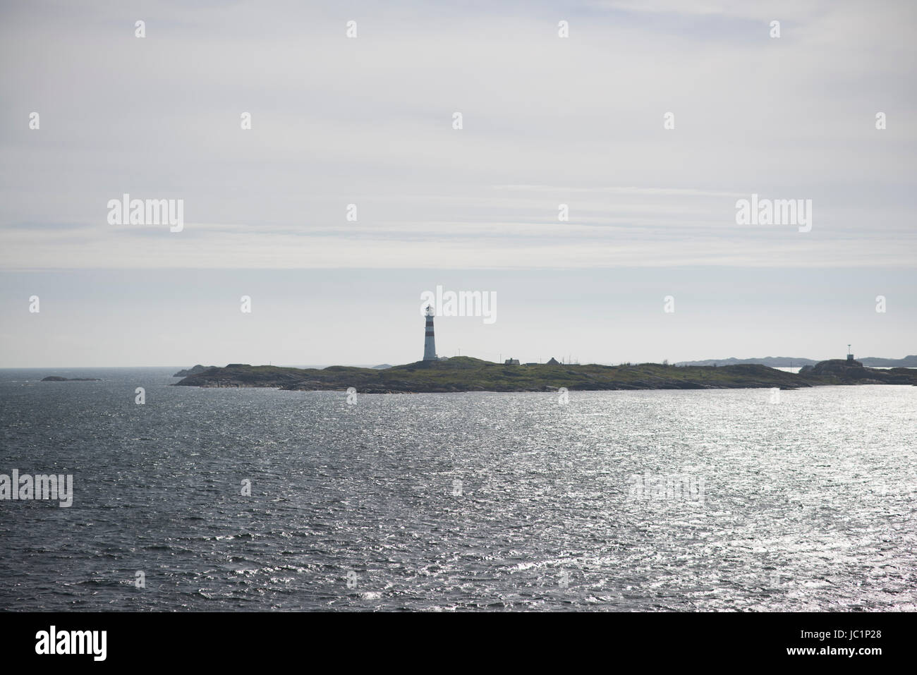 Phare de Kristiansand Norvège Fjord Banque D'Images