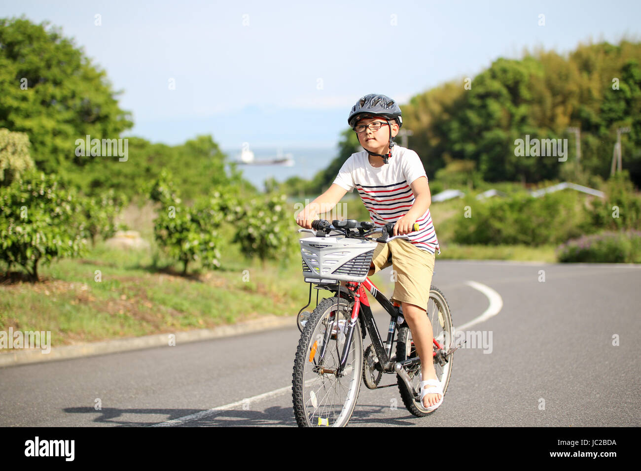 Vélo Enfants Banque D'Images
