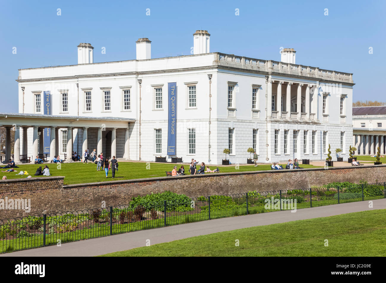 L'Angleterre, Londres, Greenwich, le Queen's House Banque D'Images