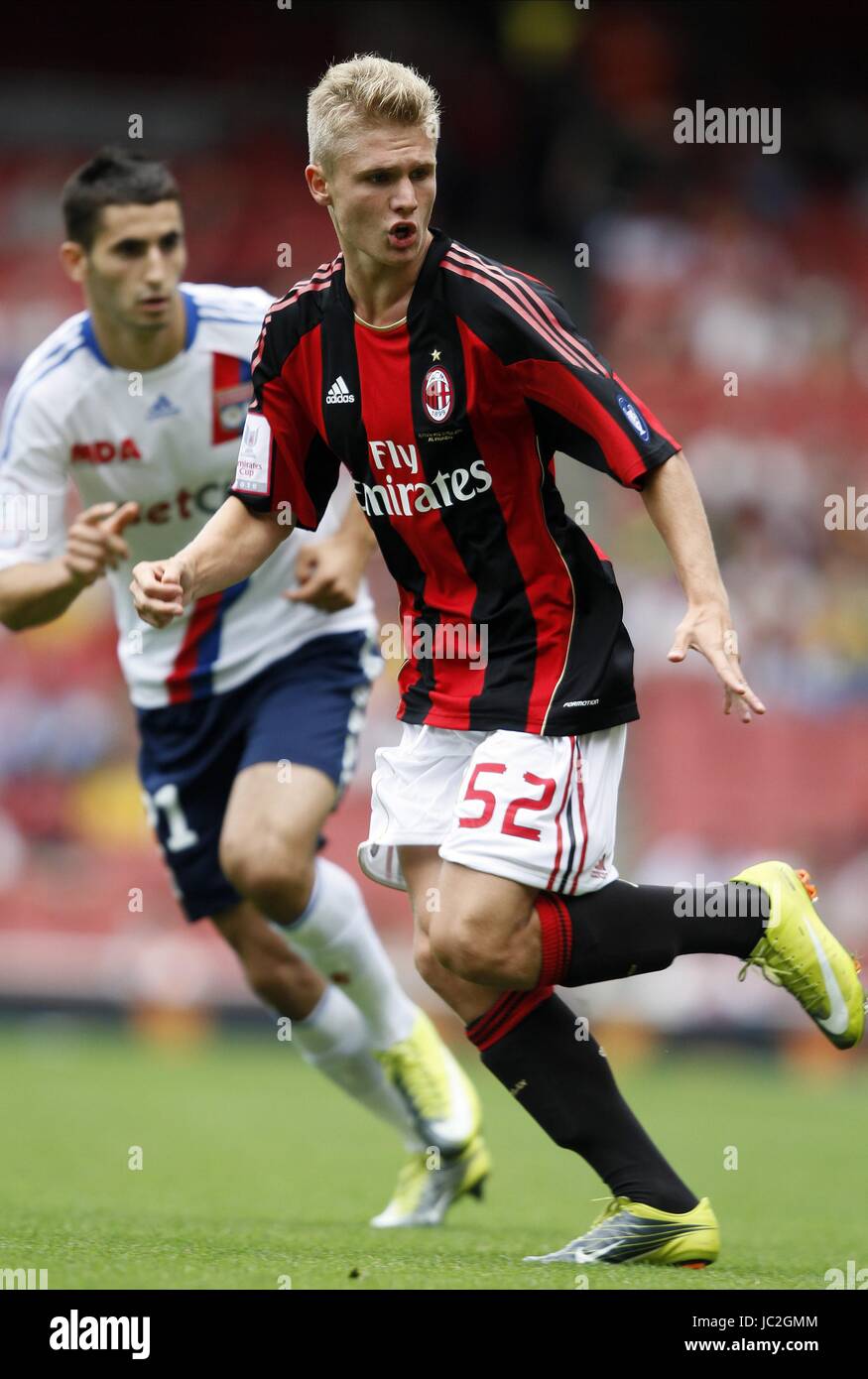 ALEXANDER MERKEL AC Milan AC Milan Emirates Stadium, LONDON ANGLETERRE 01 Août 2010 Banque D'Images