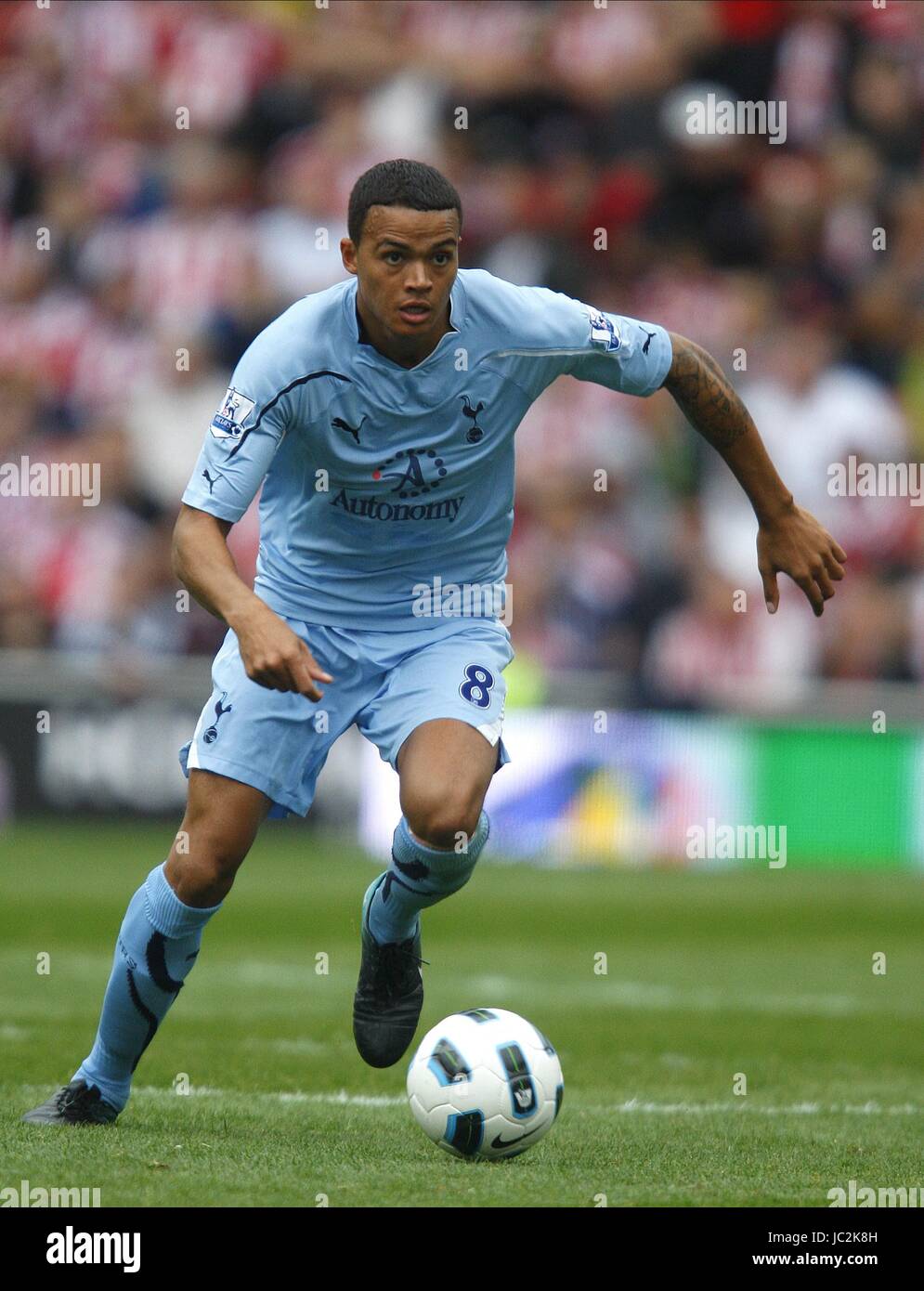 JERMAINE STAND Tottenham Hotspur FC Tottenham Hotspur FC STADE BRITANNIA STOKE ANGLETERRE 21 Août 2010 Banque D'Images