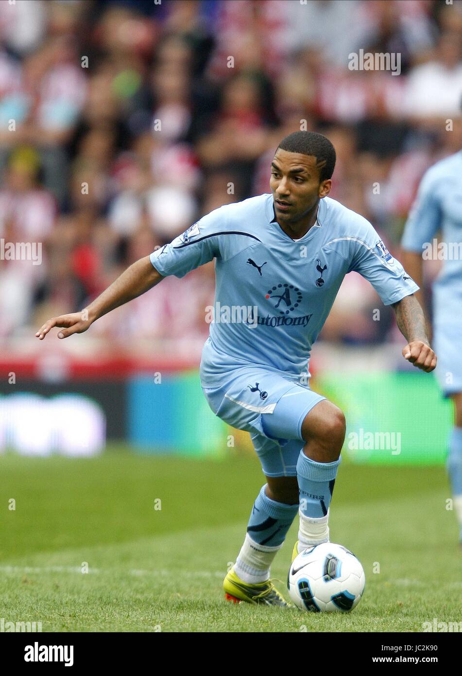 AARON LENNON Tottenham Hotspur FC Tottenham Hotspur FC STADE BRITANNIA STOKE ANGLETERRE 21 Août 2010 Banque D'Images