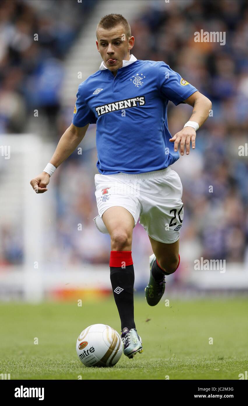 VLADIMIR WEISS GLASGOW RANGERS V ST JOHNSTONE GLASGOW ECOSSE.IBROX 28 Août 2010 Banque D'Images