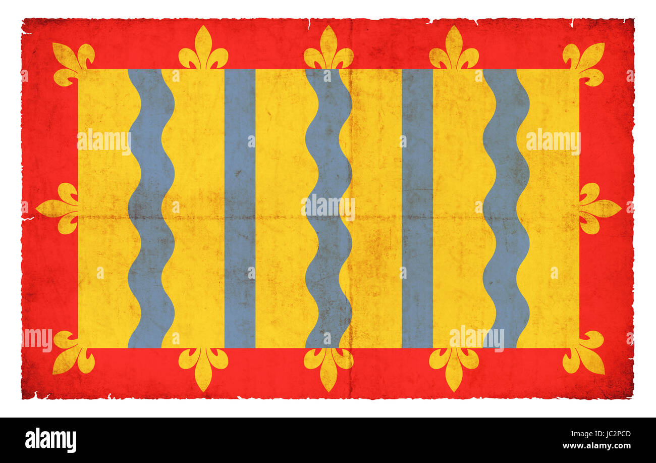 Flagge von Cambridgeshire (Graftschaft Grunge-Design en Polynésie) im Banque D'Images