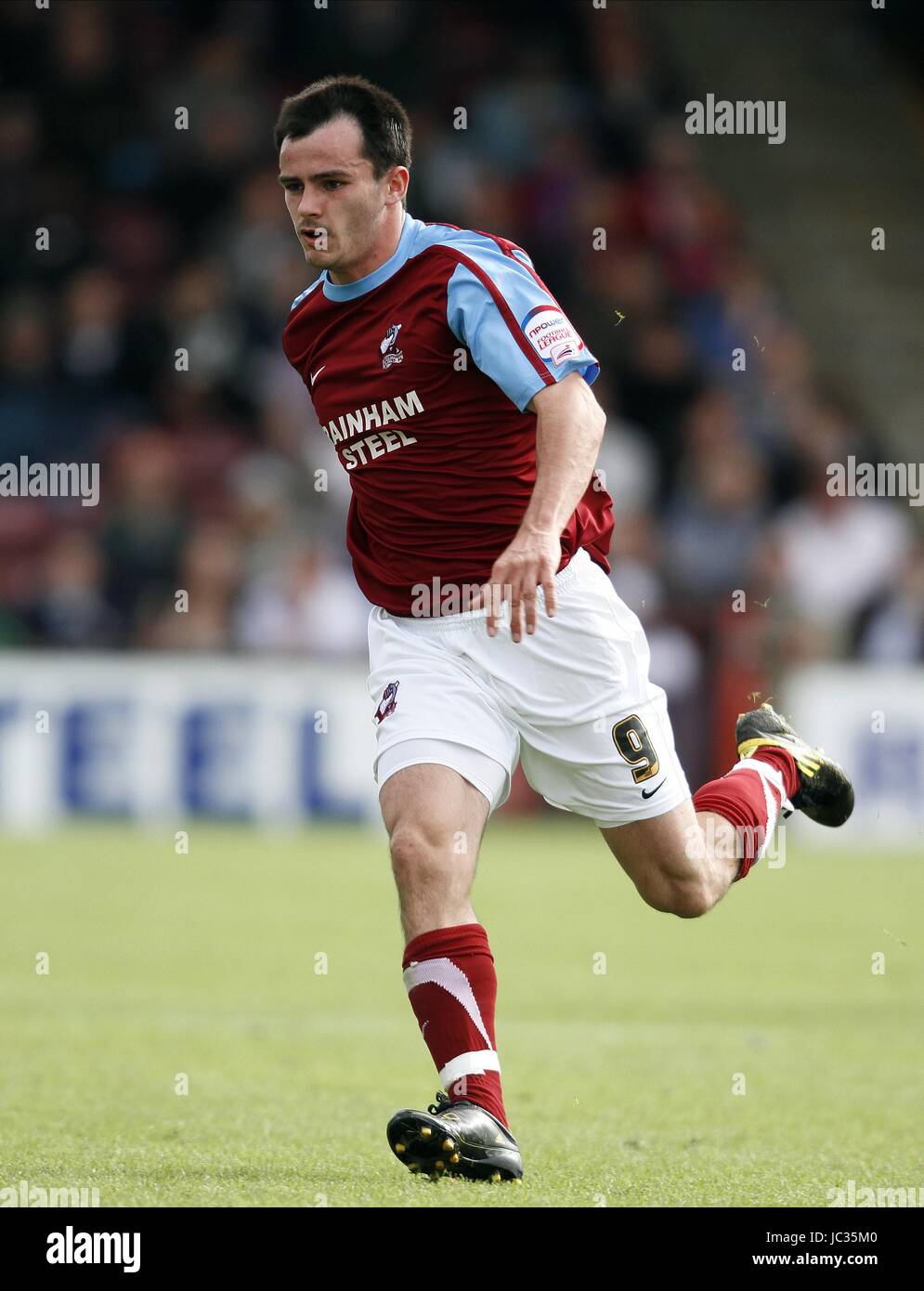 CHRIS DAGNALL SCUNTHORPE UNITED FC SCUNTHORPE UNITED FC RUE GLANFORD PARK SCUNTHORPE ANGLETERRE 28 Août 2010 Banque D'Images