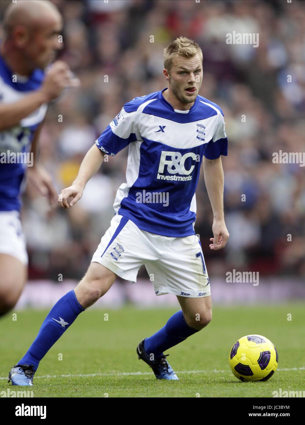 SEBASTIAN LARSSON BIRMINGHAM CITY FC BIRMINGHAM CITY FC VILLA PARK BIRMINGHAM ENGLAND 31 Octobre 2010 Banque D'Images