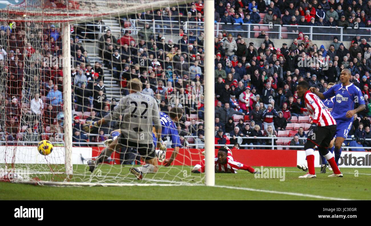 DANNY WELBECK MARQUE SUNDERLAND V BOLTON WANDERERS STADIUM OF LIGHT SUNDERLAND Angleterre 18 Décembre 2010 Banque D'Images