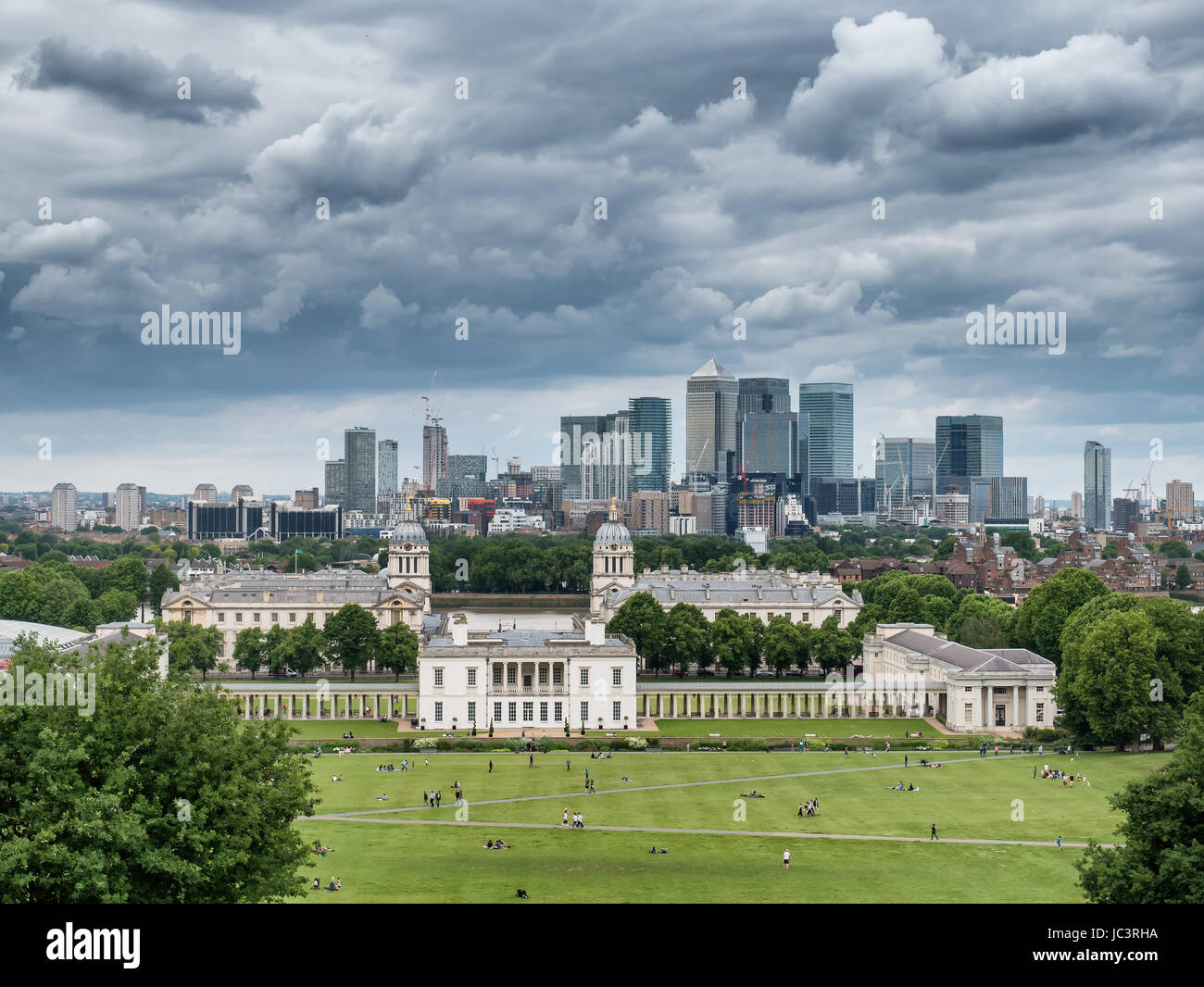 Old Royal Naval College à Greenwich Village, London UK Banque D'Images