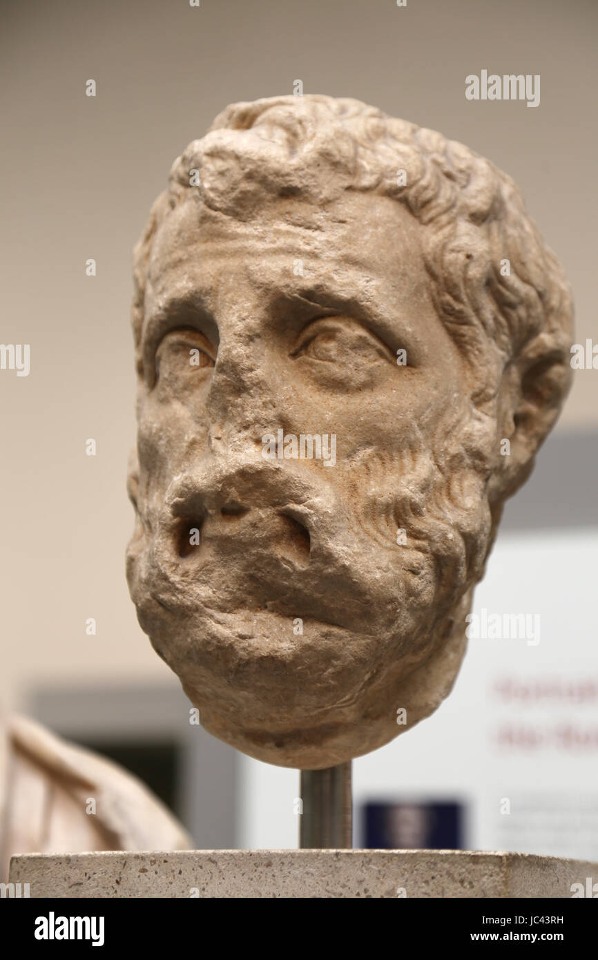 Hérode Atticus (101-177 AD). Aristocrate sophiste grec et qui a servi comme un sénateur romain. Chef d'Alexandrie, Egypte. British Museum. Londres. Uk. Banque D'Images