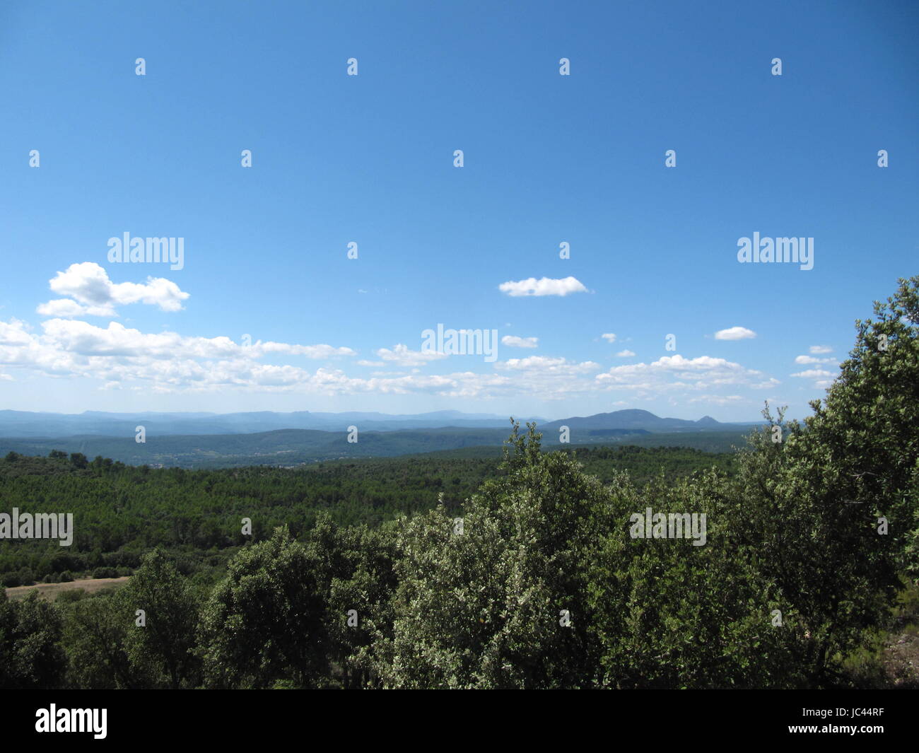 Paysage à tourtour, var / france Banque D'Images