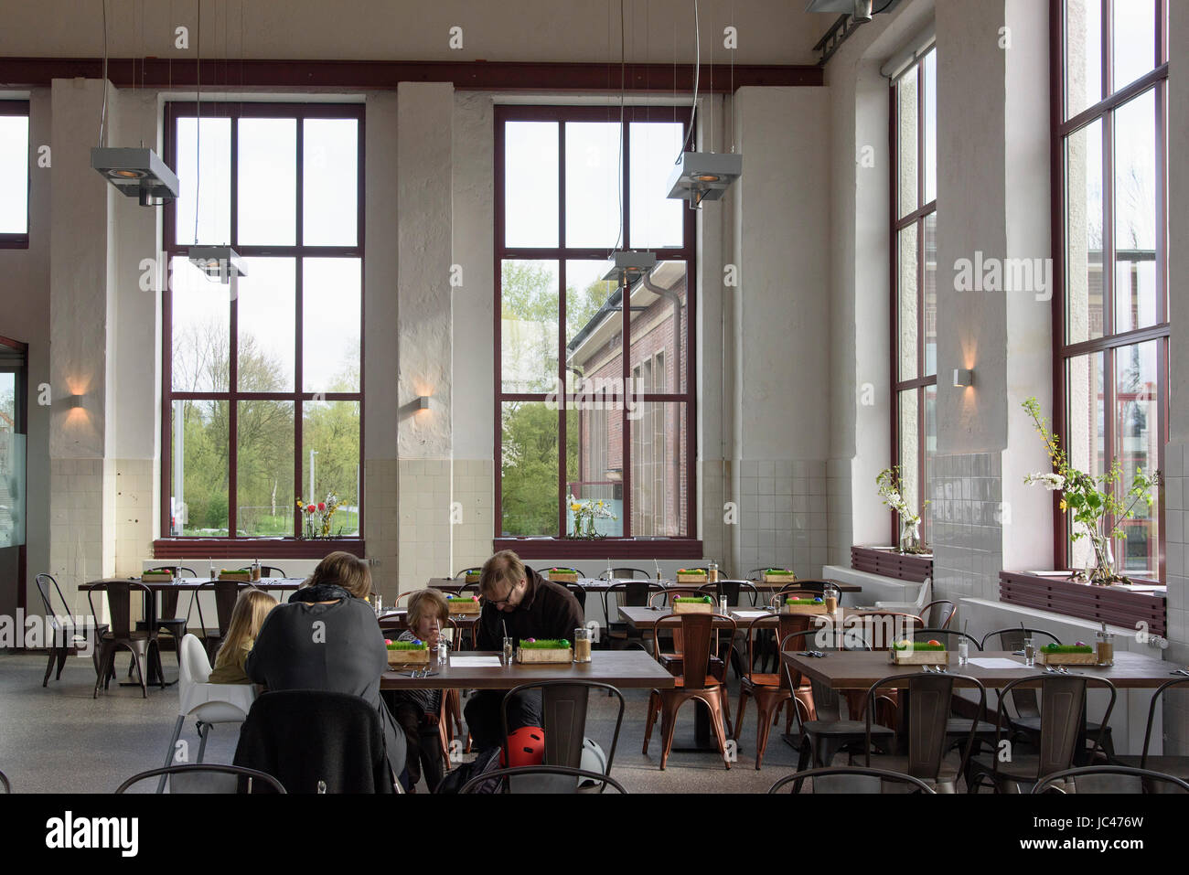 Restaurant Wasserwerk, Kurdamm24, Hamburg-Wilhelmsburg, Germany, Europe Banque D'Images