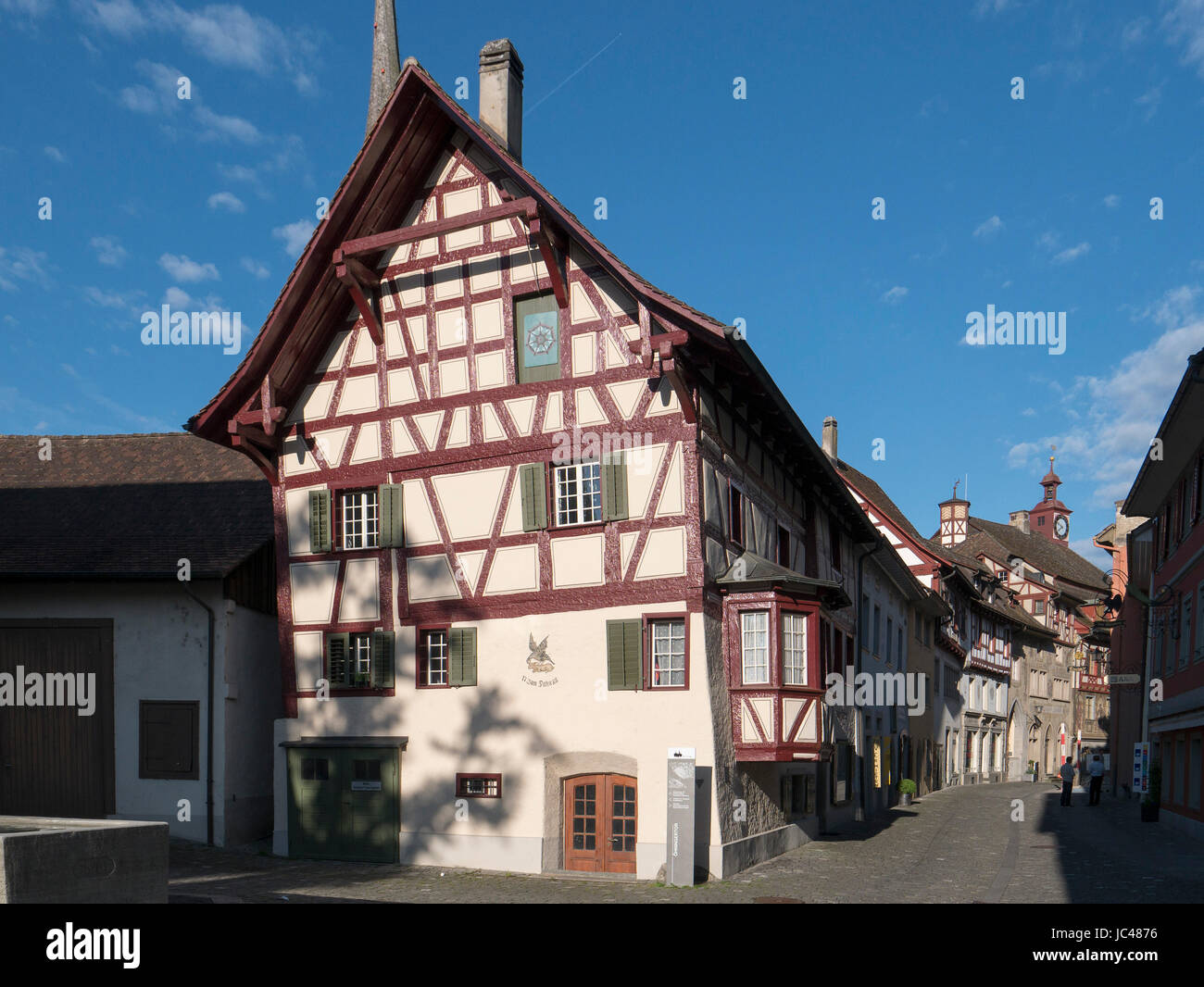 Chambre le Falcon à Stein am Rhein, dans le canton de Schaffhouse, Suisse Banque D'Images