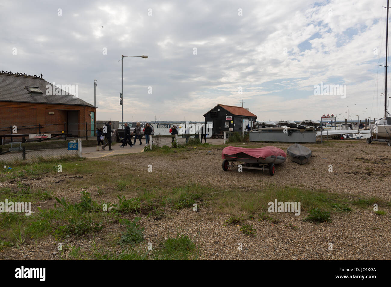 West Mersea boatyard Banque D'Images